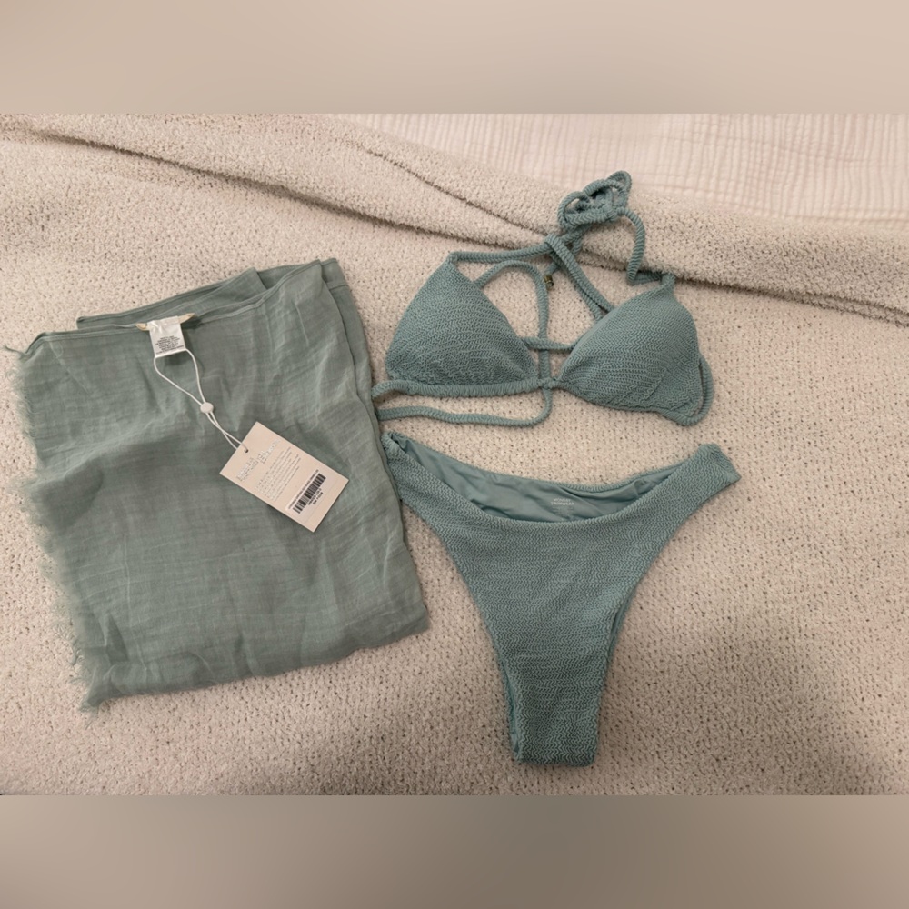 Monday Swimwear Seaglass Bikini Set Small